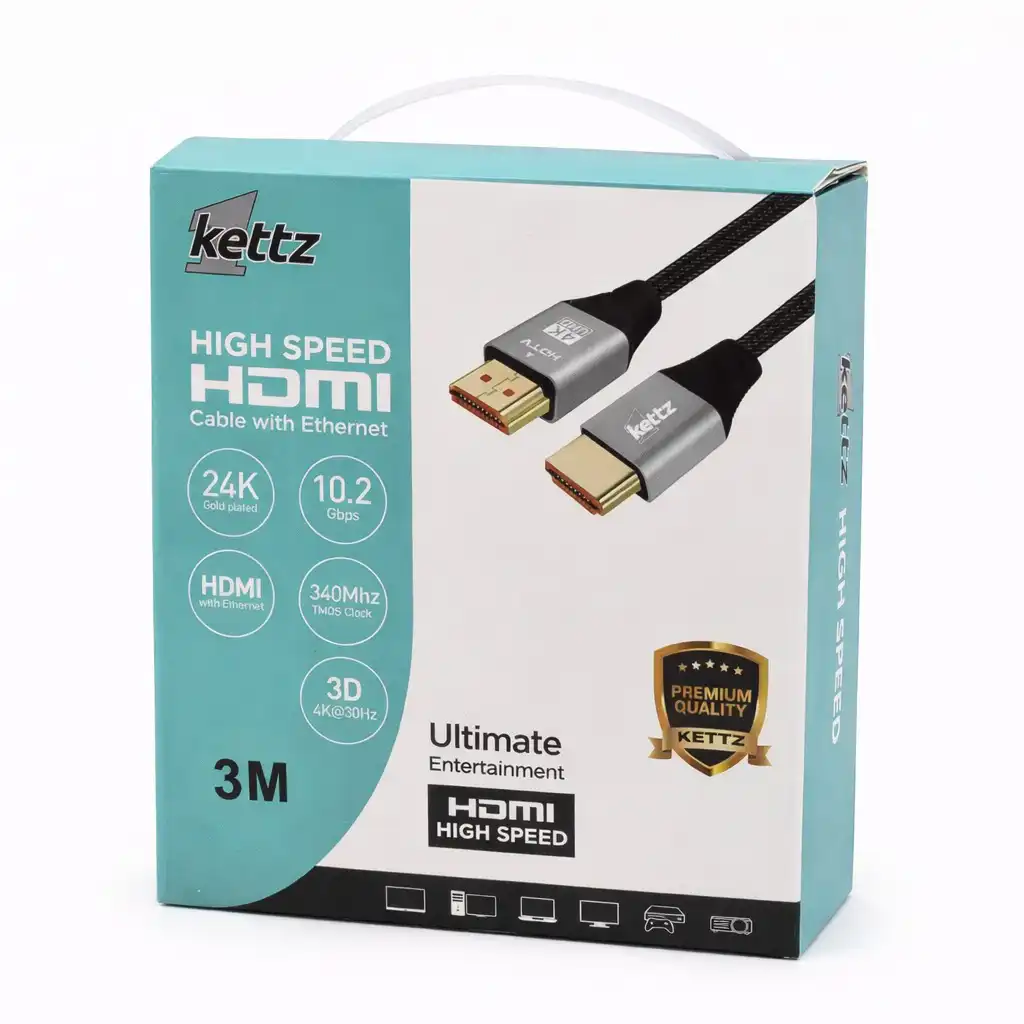 Kettz HDMI Kabl HK-K030M Premium V1.4 gold 3m 4K30Hz 19+1 Kablovi i adapteri SOPING.RS 41 Kettz HDMI Kabl HK-K030M Premium V1.4 gold 3m 4K30Hz 19+1
