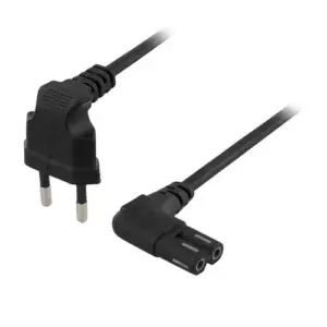 Napojni kabl EU plug na C7 250V 0.75mm2 2.5A 0.3m NK-K0308