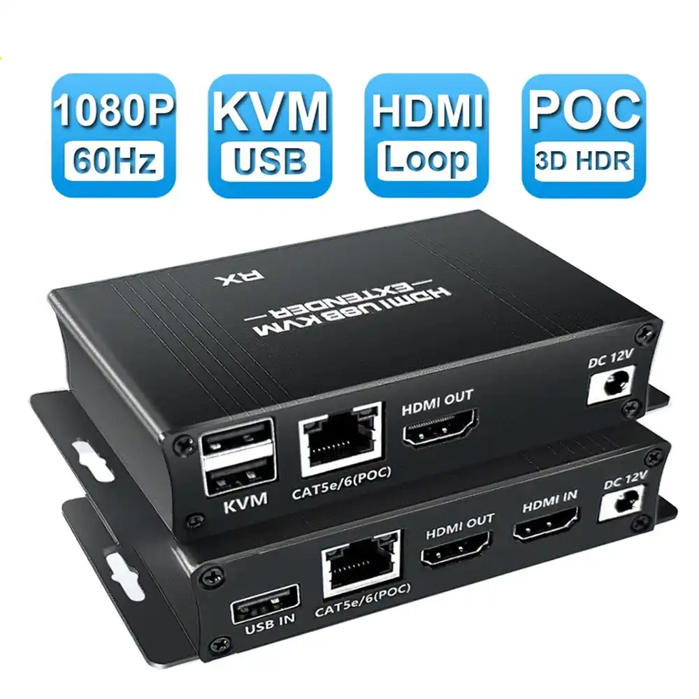 Kettz KT-HDEX60M HDMI KVM USB Ekstender Cat5e67 Kablovi i adapteri SOPING.RS 41 Kettz KT-HDEX60M HDMI KVM USB Ekstender Cat5e67