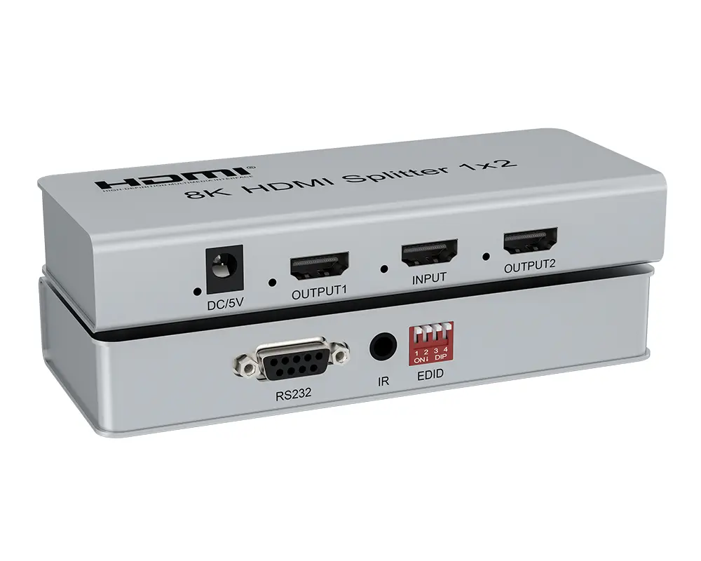 Kettz KT-HSP1208 8K – 60Hz 1 IN x 2 OUT 40Gbps HDMI spliter Kablovi i adapteri SOPING.RS 41 Kettz KT-HSP1208 8K – 60Hz 1 IN x 2 OUT 40Gbps HDMI spliter