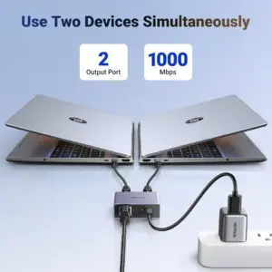 UGREEN NW301 RJ45 Gigabitni Aktivni Spliter 1 na 2 1000mbps