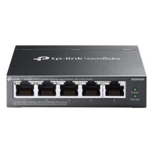ES205GP Omada 5-Port Gigabit Easy Managed Switch with 4-Port PoE+