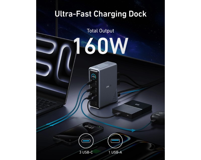 Prime Docking Stanica 160W, 14u1, Dual Display, siva Dodatna oprema za računare SOPING.RS 42 Prime Docking Stanica 160W, 14u1, Dual Display, siva - Слика 2