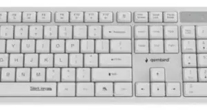 KBS-WMS-01-W Gembird Silent Key Pro Business bežièni desktop set, bela, US raspored