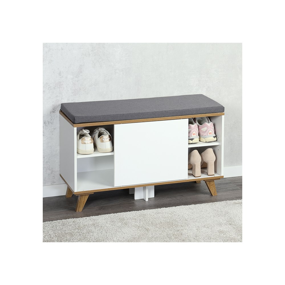 KESPER KSP15942 CIPELARNIK SA JASTUKOM ZA SEDENJE BELI 77 x 48 x 30 CM Komadni nameštaj SOPING.RS 42 KESPER KSP15942 CIPELARNIK SA JASTUKOM ZA SEDENJE BELI 77 x 48 x 30 CM - Слика 2