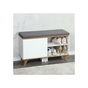 KESPER KSP15942 CIPELARNIK  SA JASTUKOM ZA SEDENJE BELI 77 x 48 x 30 CM