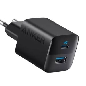 323 33W USB-C zidni punjač 2-porta (USB-A i USB-C), crni Punjači i auto držači za mobilne telefone SOPING.RS 323 33W USB-C zidni punjač 2-porta (USB-A i USB-C), crni